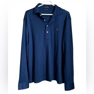 Polo Ralph Lauren Prima Soft Cotton Long Sleeve Polo – Men’s Size L – Classic